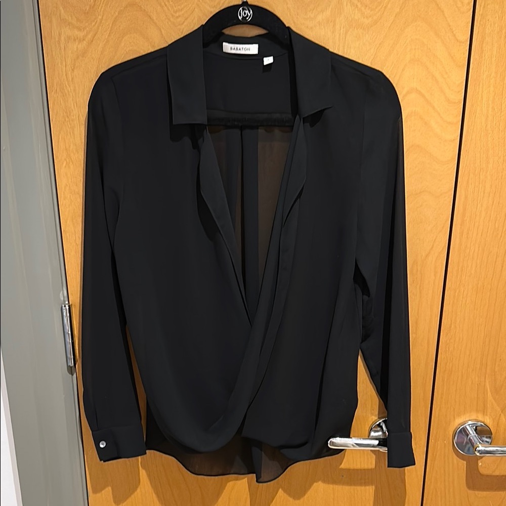Babaton Sheer Black Women's Top